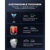 image:imageSilonn Crescent Ice Maker Countertop Slow Melting amp CrystalClear Ice SelfCleaning Ice Machine with Adjustable Ice Thickness amp Timer Function 16 Pcs in 15 Mins 2000 Pcs per Day
