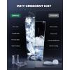 image:imageSilonn Crescent Ice Maker Countertop Slow Melting amp CrystalClear Ice SelfCleaning Ice Machine with Adjustable Ice Thickness amp Timer Function 16 Pcs in 15 Mins 2000 Pcs per Day