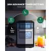 image:imageSilonn Crescent Ice Maker Countertop Slow Melting amp CrystalClear Ice SelfCleaning Ice Machine with Adjustable Ice Thickness amp Timer Function 16 Pcs in 15 Mins 2000 Pcs per Day