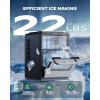 image:imageSilonn Crescent Ice Maker Countertop Slow Melting amp CrystalClear Ice SelfCleaning Ice Machine with Adjustable Ice Thickness amp Timer Function 16 Pcs in 15 Mins 2000 Pcs per Day
