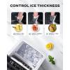 image:imageSilonn Ice Makers Countertop 44lbs Per Day 2 Ways to Add Water Auto SelfCleaning Stainless Steel Ice Machine for Home Office Bar PartyStainless Steelcube
