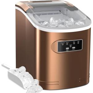 image:imageSilonn Clear Ice Cube Maker Countertop Makes 3 Large 16 Cubes in 20 Mins Crystal Clear amp SlowMelting Ice for Whiskey Adjustable Ice Thickness amp Auto Clean Great for Home bar Kitchen amp Party26lbs