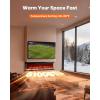 image:imageSilonn 3Sided Smart 50 Electric Fireplace Alexa amp App Control Fireplace with 15 Flame Colors Electric Fireplace Inserts Logs 5110 BTU Heat Output Realistic Flame and Sound50 Inch3Sided Fireplace