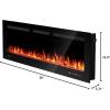 image:imageSilonn 3Sided Smart 50 Electric Fireplace Alexa amp App Control Fireplace with 15 Flame Colors Electric Fireplace Inserts Logs 5110 BTU Heat Output Realistic Flame and Sound50 Inch