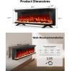 image:imageSilonn 3Sided Smart 50 Electric Fireplace Alexa amp App Control Fireplace with 15 Flame Colors Electric Fireplace Inserts Logs 5110 BTU Heat Output Realistic Flame and Sound50 Inch3Sided Fireplace