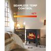image:imageSilonn Electric Fireplace Heater Quick Heating Portable Low Noise Fireplace with Temp Control CSA Certified18 Electric Fire Place with Overheat Protection Function for Living Room Bedroom Black24inch