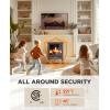 image:imageSilonn Electric Fireplace Heater Quick Heating Portable Low Noise Fireplace with Temp Control CSA Certified18 Electric Fire Place with Overheat Protection Function for Living Room Bedroom Black18 Inch