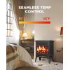 image:imageSilonn Electric Fireplace Heater Quick Heating Portable Low Noise Fireplace with Temp Control CSA Certified18 Electric Fire Place with Overheat Protection Function for Living Room Bedroom Black18 Inch