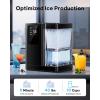 image:imageSilonn Nugget Ice Maker Countertop with 3L Detachable Water Tank 40 lbs24H Soft Chewable Ice Self Cleaning Ice Machine with Timer Function Pebble Ice Maker for Kitchen Party and Office