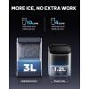 image:imageSilonn Nugget Ice Maker Countertop with APP amp Voice Control Self Cleaning Ice Machine with 3L Large Water Tank 40 lbs24H Soft Chewable Ice Portable Pebble Ice Maker for Home Kitchen and PartySilver Gray