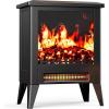 image:imageSilonn Electric Fireplace Heater Quick Heating Portable Low Noise Fireplace with Temp Control CSA Certified18 Electric Fire Place with Overheat Protection Function for Living Room Bedroom Black18 Inch