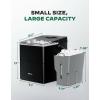 image:imageSilonn Ice Maker Countertop 9 Cubes Ready in 6 Mins 26lbs in 24Hrs SelfCleaning Ice Machine with Ice Scoop and Basket 2 Sizes of Bullet Ice for Home Kitchen Office Bar PartyObsidian