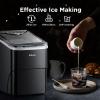 image:imageSilonn Ice Maker Countertop 9 Cubes Ready in 6 Mins 26lbs in 24Hrs SelfCleaning Ice Machine with Ice Scoop and Basket 2 Sizes of Bullet Ice for Home Kitchen Office Bar PartyBlack