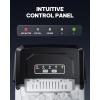 image:imageSilonn Ice Maker Countertop Stainless Steel Portable Ice Machine with Carry Handle SelfCleaning Ice Makers with Basket and Scoop 9 Cubes in 6 Mins 26 lbs per DayInkBlack with Handle