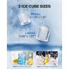 image:imageSilonn Ice Maker Countertop Stainless Steel Portable Ice Machine with Carry Handle SelfCleaning Ice Makers with Basket and Scoop 9 Cubes in 6 Mins 26 lbs per DayInkBlack with Handle