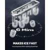 image:imageSilonn Ice Maker Countertop Stainless Steel Portable Ice Machine with Carry Handle SelfCleaning Ice Makers with Basket and Scoop 9 Cubes in 6 Mins 26 lbs per DayInkBlack with Handle