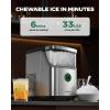 image:imageSilonn Ice Maker Countertop Stainless Steel Portable Ice Machine with Carry Handle SelfCleaning Ice Makers with Basket and Scoop 9 Cubes in 6 Mins 26 lbs per DayStainless SteelDetachable