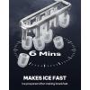 image:imageSilonn Ice Maker Countertop Stainless Steel Portable Ice Machine with Carry Handle SelfCleaning Ice Makers with Basket and Scoop 9 Cubes in 6 Mins 26 lbs per DayLight Green
