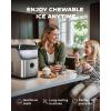 image:imageSilonn Ice Maker Countertop Stainless Steel Portable Ice Machine with Carry Handle SelfCleaning Ice Makers with Basket and Scoop 9 Cubes in 6 Mins 26 lbs per DayStainless SteelDetachable