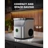 image:imageSilonn Ice Maker Countertop Stainless Steel Portable Ice Machine with Carry Handle SelfCleaning Ice Makers with Basket and Scoop 9 Cubes in 6 Mins 26 lbs per DayStainless SteelDetachable