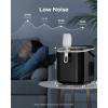 image:imageSilonn Ice Maker Countertop Stainless Steel Portable Ice Machine with Carry Handle SelfCleaning Ice Makers with Basket and Scoop 9 Cubes in 6 Mins 26 lbs per DayBlack