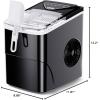 image:imageSilonn Ice Makers Countertop 9 Cubes Ready in 6 Mins 26lbs in 24Hrs SelfCleaning Ice Machine with Ice Scoop and Basket 2 Sizes of Bullet Ice for Home Kitchen Office Bar PartyBlack with Ice Basket Handle