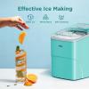 image:imageSilonn Ice Makers Countertop 9 Cubes Ready in 6 Mins 26lbs in 24Hrs SelfCleaning Ice Machine with Ice Scoop and Basket 2 Sizes of Bullet Ice for Home Kitchen Office Bar PartyGreen