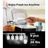 image:imageSilonn Ice Makers Countertop 9 Cubes Ready in 6 Mins 26lbs in 24Hrs SelfCleaning Ice Machine with Ice Scoop and Basket 2 Sizes of Bullet Ice for Home Kitchen Office Bar PartyBlackAPP