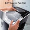 image:imageSilonn Ice Makers Countertop 9 Cubes Ready in 6 Mins 26lbs in 24Hrs SelfCleaning Ice Machine with Ice Scoop and Basket 2 Sizes of Bullet Ice for Home Kitchen Office Bar PartyBlack with Ice Basket Handle
