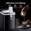 image:imageSilonn Ice Makers Countertop 9 Cubes Ready in 6 Mins 26lbs in 24Hrs SelfCleaning Ice Machine with Ice Scoop and Basket 2 Sizes of Bullet Ice for Home Kitchen Office Bar PartyBlack with Ice Basket Handle