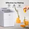 image:imageSilonn Ice Makers Countertop 9 Cubes Ready in 6 Mins 26lbs in 24Hrs SelfCleaning Ice Machine with Ice Scoop and Basket 2 Sizes of Bullet Ice for Home Kitchen Office Bar PartyWhite