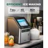 image:imageSilonn Portable 4Power Ice Maker  9 Cubes in 6 Mins 22lbsDay  12V24V Car amp 100240V AC SolarReady AutoClean Countertop Ice Machine for Camping RV Home amp Outdoor No Plumbing NeededChrome Stainless Steel