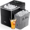 image:imageSilonn Ice Maker Countertop 9 Cubes Ready in 6 Mins 26lbs in 24Hrs SelfCleaning Ice Machine with Ice Scoop and Basket 2 Sizes of Bullet Ice for Home Kitchen Office Bar PartyObsidian