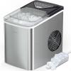 image:imageSilonn Ice Makers Countertop 9 Cubes Ready in 6 Mins 26lbs in 24Hrs SelfCleaning Ice Machine with Ice Scoop and Basket 2 Sizes of Bullet Ice for Home Kitchen Office Bar PartyStainless Steel