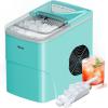 image:imageSilonn Ice Makers Countertop 9 Cubes Ready in 6 Mins 26lbs in 24Hrs SelfCleaning Ice Machine with Ice Scoop and Basket 2 Sizes of Bullet Ice for Home Kitchen Office Bar PartyGreen