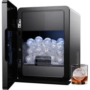 image:imageSilonn 24 Sphere Ice Maker Clear Ice Ball Maker with SlowMelting 3 pcs in 40 Mins 100 pcsDay Crystal Sphere amp Rapid Sphere Technology SelfCleaning Ice Maker Countertop Ideal for WhiskeyMatte