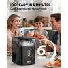 image:imageSilonn Nugget Ice Maker Countertop Pebble Ice Makers with Crushed Soft Chewable Ice 33lbs Per Day with Scoop Pellet Portable Ice Machines with AutoCleaning for Home Kitchen Office BlackGloss Black