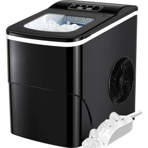 image:imageSilonn Nugget Ice Maker Countertop Pebble Ice Makers with Crushed Soft Chewable Ice 33lbs Per Day with Scoop Pellet Portable Ice Machines with AutoCleaning for Home Kitchen Office BlackEbony