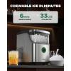 image:imageSilonn Nugget Ice Maker Countertop Ice Basket with Handle Quiet Operation amp Self Cleaning Ice Machine Chewable Ice 33 lbs24H Portable Pellet Ice Maker with Scoop for Home Kitchen and Office