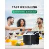 image:imageSilonn Stainless Steel Countertop Ice Maker 26 lbsDay Fast Ice Production in 6 Mins SelfCleaning Compact Ice Machine for Home Kitchen Office amp PartiesDark Black