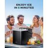 image:imageSilonn Stainless Steel Countertop Ice Maker 26 lbsDay Fast Ice Production in 6 Mins SelfCleaning Compact Ice Machine for Home Kitchen Office amp PartiesBlackPRO