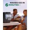 image:imageSilonn Stainless Steel Countertop Ice Maker 26 lbsDay Fast Ice Production in 6 Mins SelfCleaning Compact Ice Machine for Home Kitchen Office amp PartiesLED Black
