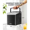 image:imageSilonn Stainless Steel Countertop Ice Maker 26 lbsDay Fast Ice Production in 6 Mins SelfCleaning Compact Ice Machine for Home Kitchen Office amp PartiesRock Black