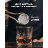 image:imageSilonn 2 Sphere Clear Ice Maker Countertop SlowMelting Crystal Ice Balls for Whiskey 4 Pcs in 35 Mins  144 PcsDay Rapid Sphere Technology OneClick SelfCleaning Ideal for BourbonMatte Black