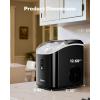 image:imageSilonn Nugget Ice Makers Countertop 38lbs24H Chewable Pellet Ice Machine with Self Cleaning Function Portable Pebble Ice Maker with Ice Scoop for Home Kitchen Office BlackGlossy Black