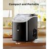 image:imageSilonn Nugget Ice Makers Countertop 38lbs24H Chewable Pellet Ice Machine with Self Cleaning Function Portable Pebble Ice Maker with Ice Scoop for Home Kitchen Office BlackBlacktransparent