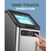 image:imageSilonn Nugget Ice Makers Countertop 38lbs24H Chewable Pellet Ice Machine with Self Cleaning Function Portable Pebble Ice Maker with Ice Scoop for Home Kitchen Office BlackChrome Stainless Steel