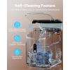 image:imageSilonn Nugget Ice Makers Countertop 38lbs24H Chewable Pellet Ice Machine with Self Cleaning Function Portable Pebble Ice Maker with Ice Scoop for Home Kitchen Office BlackGlossy Black