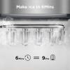image:imageSilonn Nugget Ice Makers Countertop 38lbs24H Chewable Pellet Ice Machine with Self Cleaning Function Portable Pebble Ice Maker with Ice Scoop for Home Kitchen Office BlackStainless Steel