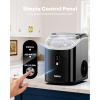 image:imageSilonn Nugget Ice Makers Countertop 38lbs24H Chewable Pellet Ice Machine with Self Cleaning Function Portable Pebble Ice Maker with Ice Scoop for Home Kitchen Office BlackGlossy Black